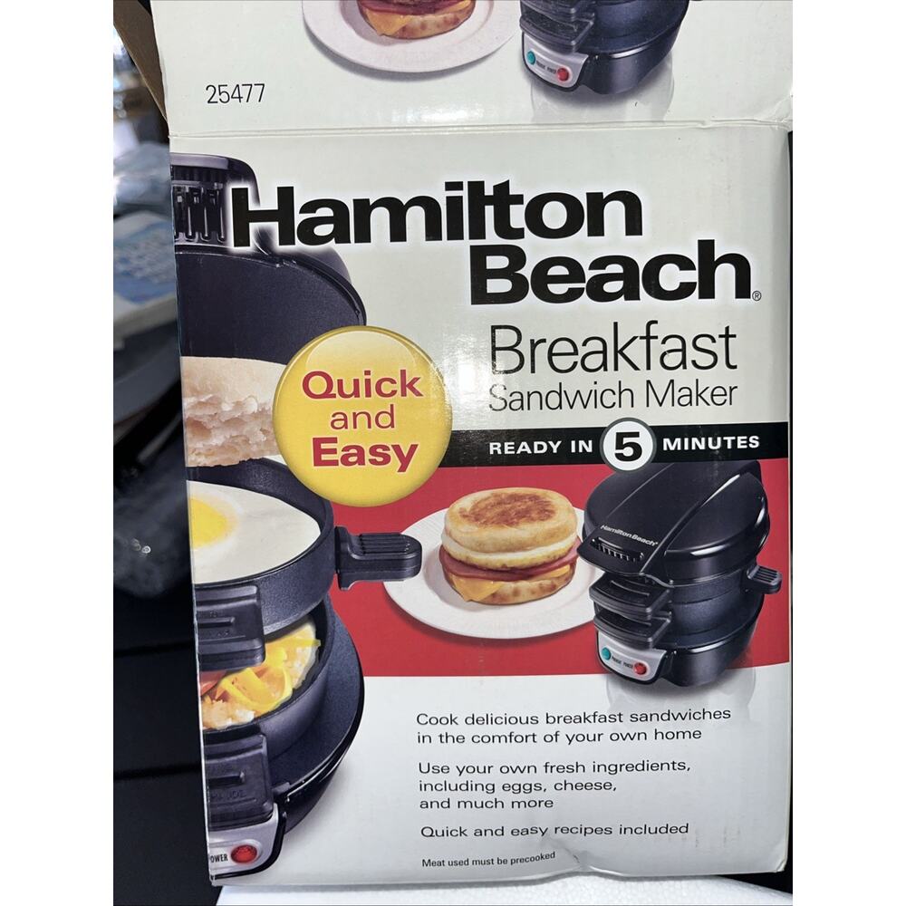Hamilton Beach 25475 Breakfast Sandwich Maker - Silver (SB5)